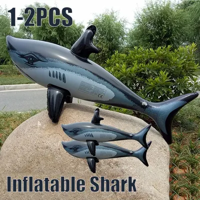 1-2PCS Floating Shark Toy for Kids Children Inflatable Pool Toys Giant Float Inflatable Toys for Swimming Pool Beach Accessories
