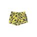 J.Crew Factory Store Athletic Shorts: Yellow Tropical Activewear - Women's Size 00