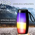 Altoparlante Bluetooth wireless con luci colorate RGB da 1 PC con luce a LED Stereo esterno