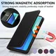 Portafoglio Custodia in pelle con slot per scheda magnetica adatta alla pelle per Xiaomi 14T 13T 11T Poco X7 X6 C75 M6 Redmi 14C 13C 12C 10C 9 9A 9C