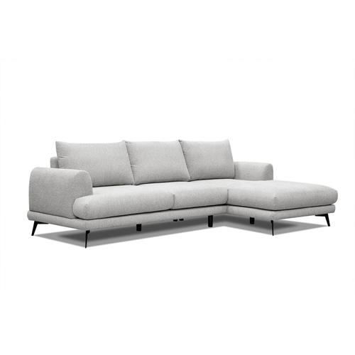 4-Sitzer Ecksofa in Stoff, hellbeige