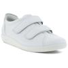 Klettschuh ECCO "SOFT 2.0", Damen, Gr. 36, weiß, Leder, unifarben, sportlich, Schuhe, Halbschuh, Freizeitschuh mit Klettverschlüssen