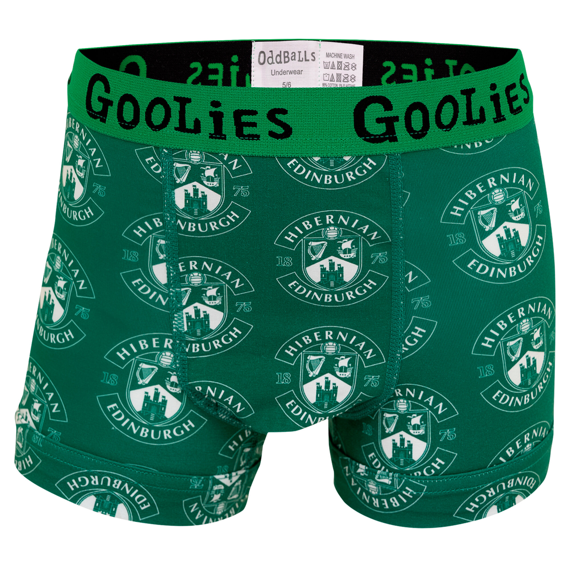 Hibernian Oddballs Crest Boxershorts – Grün – Kinder Image