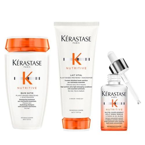 Kérastase - Nutritive Set Split Ends (Bain Satin/ Lait Vital/ Split Ends Serum)* Haarpflegesets 0,5 ml Damen