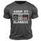 Keep it Classic Game Print Herren T-Shirt aus 100 % Baumwolle mit Grafik, klassisches Sporthemd, kurze Ärmel, bequemes T-Shirt, Sommer, Frühling, Mode, Designer-Kleidung