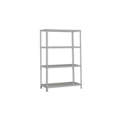 PROREGAL Schraubregal PANDA MID | HxBxT 150x80x40cm | Fachlast 75kg | Grau | Schwerlastregal Lagerregal Garagenregal Image