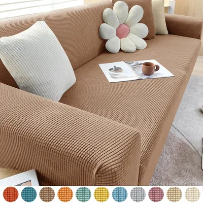 Elastic Jacquard Sofa Cover 1/2/3/4/5 Seater Couch Cover Sofa Covers Versatile Furniture Protection Slipcover For Living Room