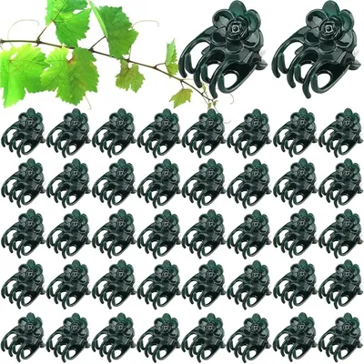 50/100Pcs Garden Plant Clips Butterfly Orchid Flower Support Clamp Fruit Vegetable Stem Vine Tied Stakes Grafting Garden Tools
