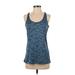 Beverly Hills Polo Club Active Tank Top: Blue Activewear - Women's Size Small