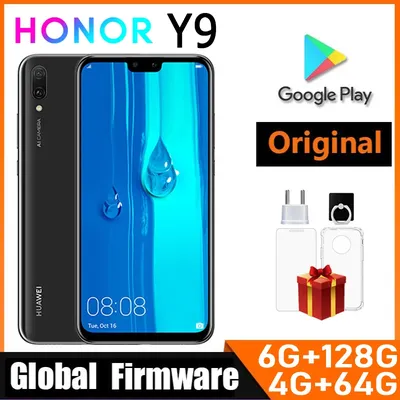 HONOR Y9-2019 Smartphone Global Firmware 6.5-inch Front Camera 16M Battery 4000 mAh CPU Haisi Qilin