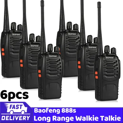 Manufactor Wholesale 6pcs 888S original Baofeng 5W high-power walkie-talkie 10KM long-distance