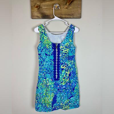 Lilly Pulitzer Dresses | Lilly Pulitzer Cathy Shift Dress “Lilly’s Lagoon Peacock” Size 2 | Color: Blue/Green | Size: 2