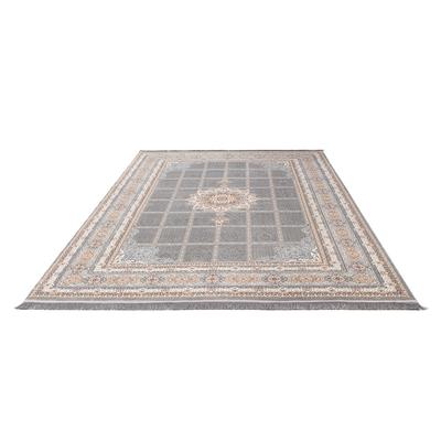 Orientteppich MORGENLAND "Eastern Elegance - Orientalischer Webteppich", silber (silberfarben), B:250cm H:0,8mm L:350cm, Polyester, Teppiche, OrientOptik Image
