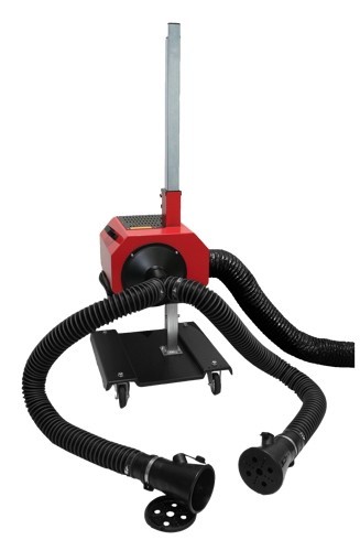 BUSCHiNG GmbH Tankstellen- und Werkstattgeräte Abgasabsauggerät-Mobil Doppelendrohr-KIT Absauggerät, Kraftstoffdämpfe 50003 Image
