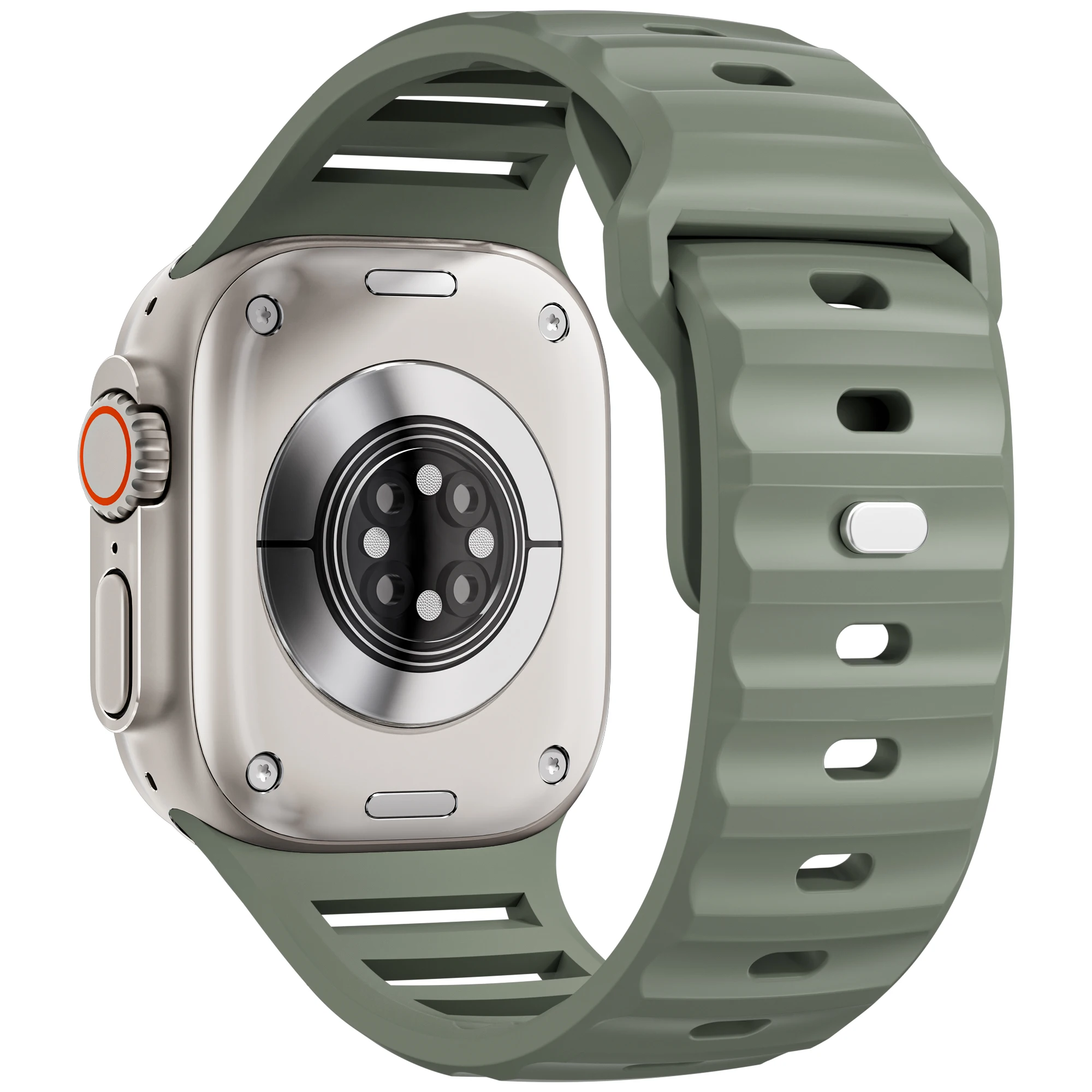 Sport-Silikonarmband für Apple Watch Band 45 mm 44 mm 49 mm 40 mm 41 mm 38 mm Correa-Armband iWatch Serie 9 8 7 6 5 SE Ultra 2 Bänder Image
