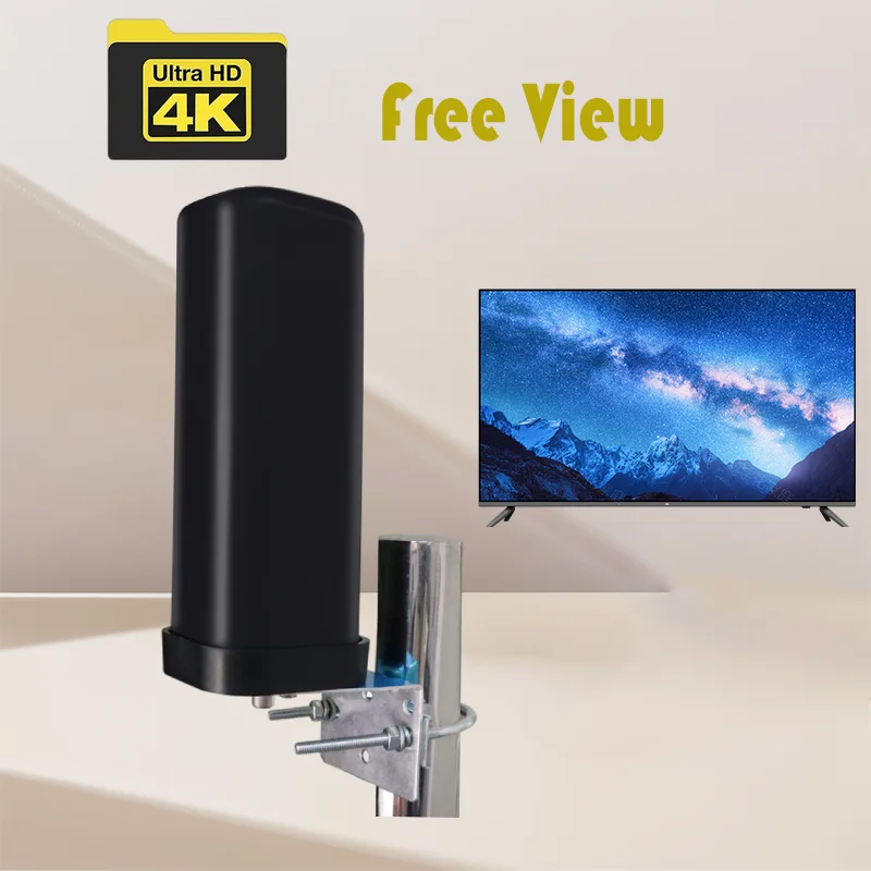 Outdoor vhf uhf digital tv antenne satellit iptv dvtb2 empfänger tdt hdtv antenne fass hd dtmb atsc erdung wellen antenne Image