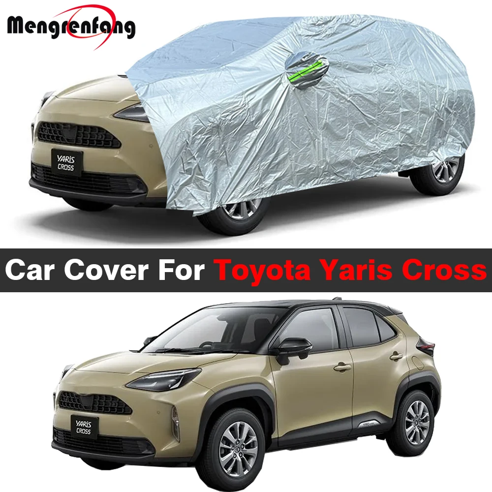 Copertura per auto Auto Outdoor Anti UV Sole Pioggia Neve Copertura di protezione antipolvere Antivento per Toyota Yaris Cross 2019-2025