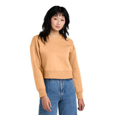 District DT1105 Women's Perfect Weight Fleece Cropped Crew size Small | Cotton