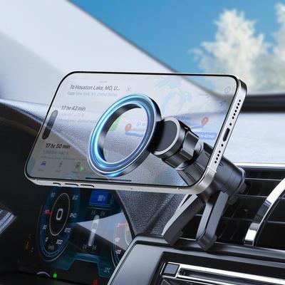 Car MagSafe Holder Car Vent Phone Mount Buckle Type Rotatable Phone Holder for Car