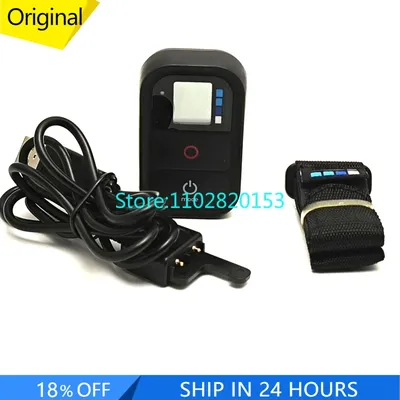 100% original for Gopro hero 7 Black 6 5 4 3+ 3 Wifi Smart remote ARTE-001 + charging cable and