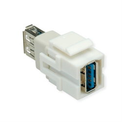BACHMANN USB A/A 3.0 Keystone Modul weiss Image