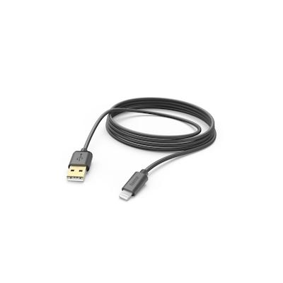 Hama 00201582 Lightning-Kabel 3 m Schwarz