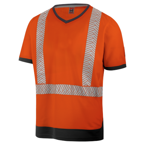 Tee-shirt de travail haute-visibilité orange fluo Würth MODYF