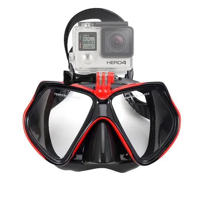 Diving Mask Swimming Goggles For GoPro Underwater Sports Camera Tempered Glass Professional Scuba