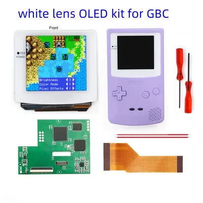 White Lens Touch Version Laminated AMOLED OLED Screen Drop in RETRO PIXEL Screen Easy Install For