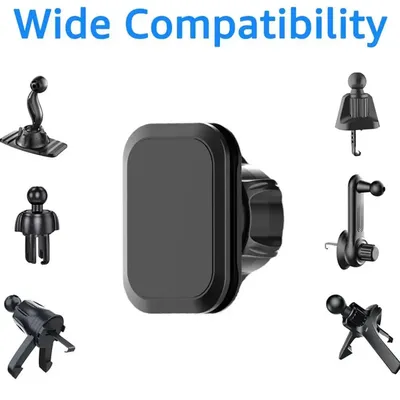 17mm Ball Head Magnetic Car Phone Holder GPS Support Smart Phone Bracket For Iphone15/14 13 Phone