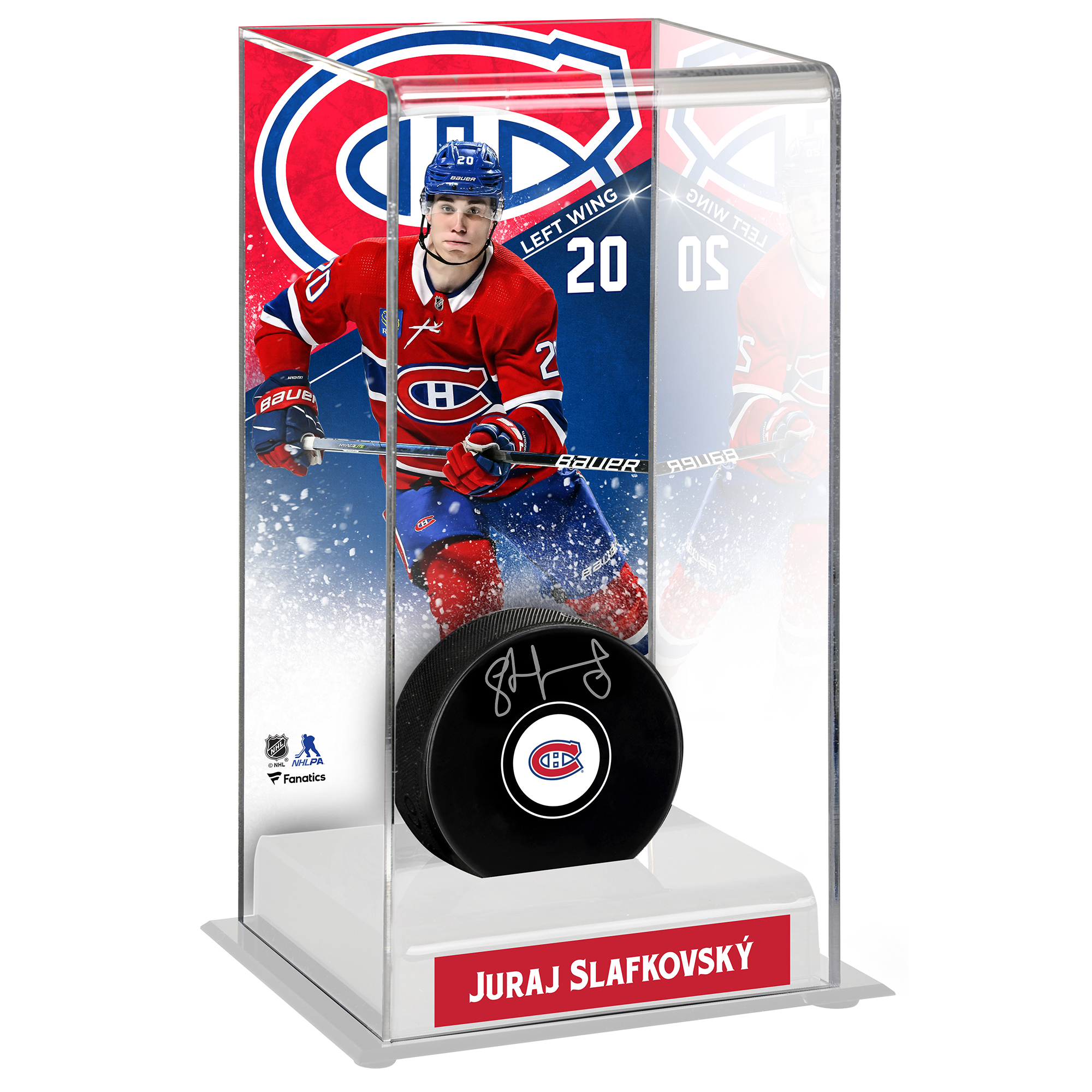 Juraj Slafkovsky Montreal Canadiens Deluxe Großer Hockey-Puckkoffer