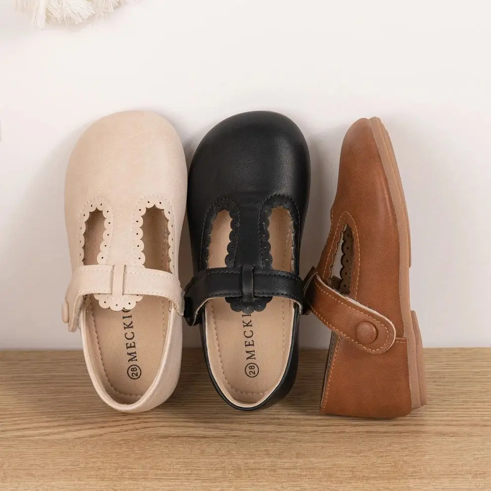 KIDSUN Kleinkind Kleines Mädchen Mary Jane Kleid Schuhe Ballerinas für Kinder Mädchen Party Schulschuhe Schleife Prinzessin Schuhe Image
