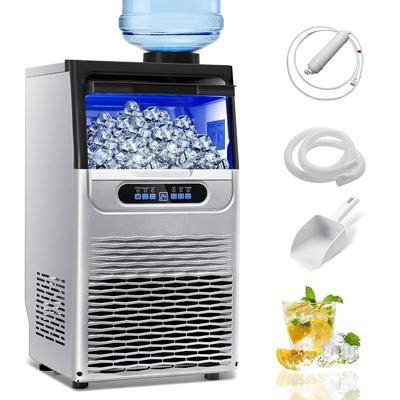 Commercial Ice Maker Machine 90 LBS/24H with 22LBS Storage Bin 32PCS Ice Cubes Ice Machine Self Cleaning