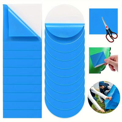 TEMU 20pieces Pool Patches Self-adhesive Underwater, Pvc Pool Repair Kit Underwater Repair Pool Patches For Swimming Pools Inflatable Boat Laps & Square