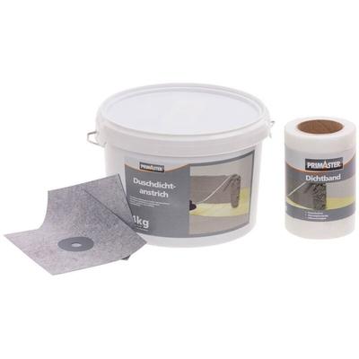 Primaster - Duschdicht-Set Grau Dicht-Set Duschabdichtung Komplettset Wasserdicht Image