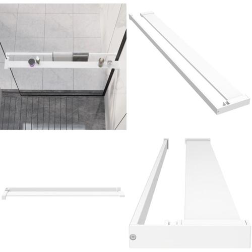 Duschablage für Begehbare Dusche Weiß 90 cm Aluminium - Duschablage - Duschablagen - Home & Living