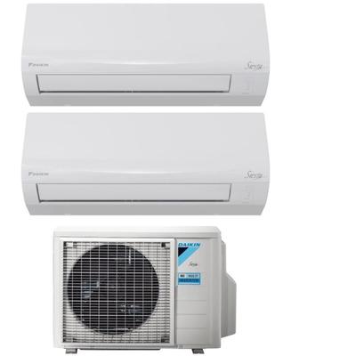 Dual Split Inverter Klimagerät siesta Serie 12+12 mit 2AMXF50A R-32 Wi-Fi Optional 12000+12000