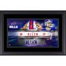 Josh Allen Buffalo Bills Facsimile Signature Framed 10"" x 18"" Player Nameplate Collage