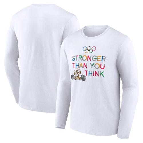 The Olympic Collection x Looney Tunes Gewichte-T-Shirt mit Typografie-Grafik – Weiß – Junior