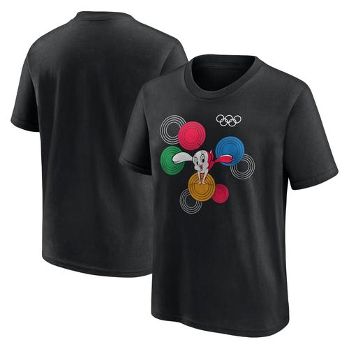 The Olympic Collection x Looney Tunes T-Shirt mit Grafik „Pommel Horse Circles“ – Schwarz – Junior