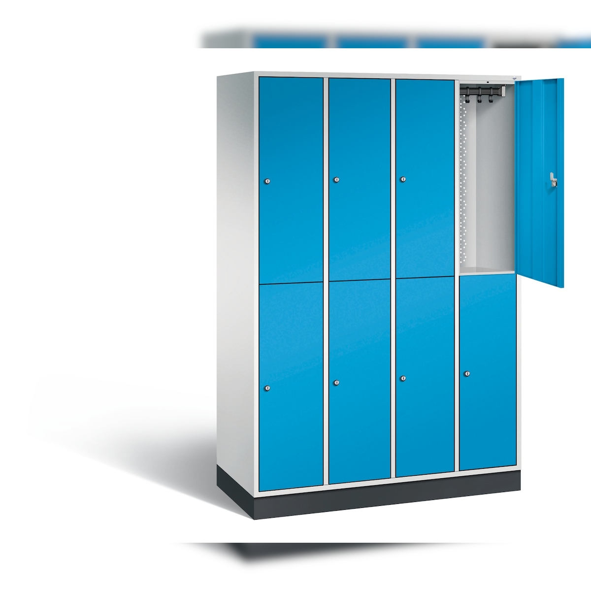 C+P Doppelstöckiger Stahl-Garderobenschrank Intro Image