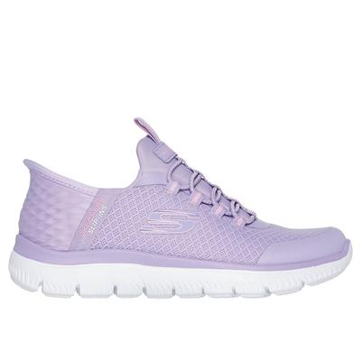 Skechers Girl's Slip-ins: Summits Sneaker | Size 4.0 | Lavender | Textile/Synthetic | Machine Washable