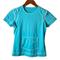 Athleta Tops | Athleta Summer Shade Rash Guard Top Aqua Blue Short Sleeves Water Sports Beach | Color: Blue/White | Size: Xs