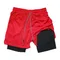 Pantaloncini fitness a doppio strato da uomo Fitness da uomo Allenamento in palestra Pantaloncini