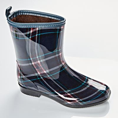 Regenstiefel Karo blau Image