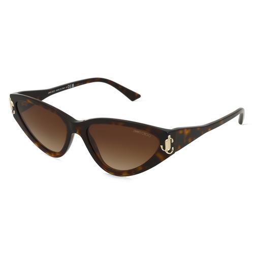 Jimmy Choo 0JC5019 Damen-Sonnenbrille Vollrand Cateye Acetat-Gestell, braun