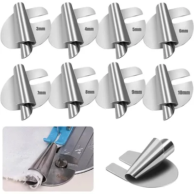 8 PCS Universal Sewing Rolled Hemmer Presser Foot 3-10mm Pull Tube Spiral Edging Roller Hemming Puller Tube Sewing Accessories