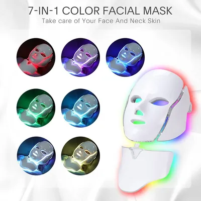 Light Therapy Face Beauty Facial 7 Colours LED Beauty Care Devices Red Light Therapy Skin Care Led