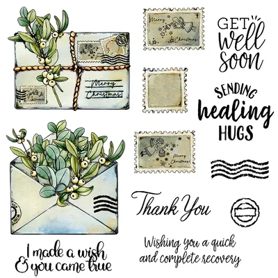 MangoCraft Leaves Best Wishes Letters Cutting Dies Clear Stamp Scrapbooking DIY Metal Dies Cut Silicone Stamps For Cards Decor