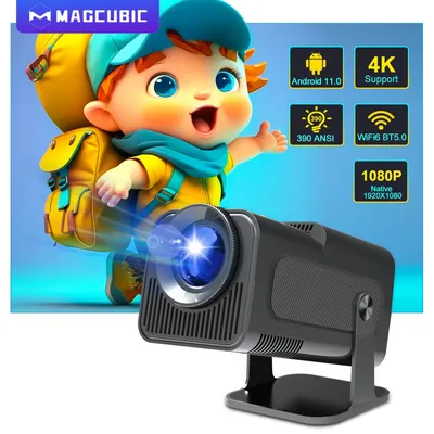Magcubic 4K Android 11 Projector Native 1080P 390ANSI HY320 Dual Wifi6 BT5.0 1920*1080P Cinema